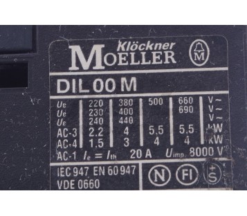 MOELLER DIL 00 M DIL00M 
