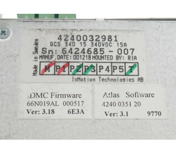 ATLAS COPCO QCS 340 15 QCS34015 4240 0329 81