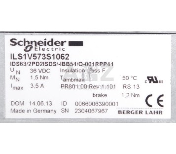 BERGER LAHR SCHNEIDER ILS1V573S1062 IDS63/2PD2ISDS/-IBB54/O-001RPP41 LEXIUM