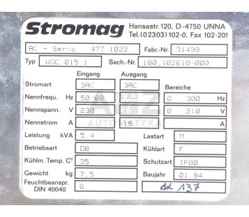 STROMAG AC-SERVO  4771022 31499 WOC 015 1 WOC0151 180_102610-000