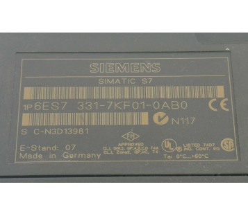 SIEMENS 6ES7 331-7KF01-0AB0 6ES73317KF010AB0 