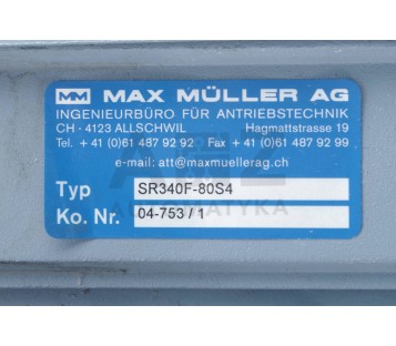 MAX MULLER AG SR340F-80S4 SR340F80S4  80S/4 80S4  050413235 + SR340F-80S/4  SR34
