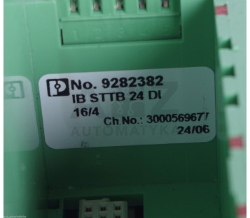 PHOENIX CONTACT IB STTB 24 DI IBSTTB24DI 16/4 9282382 IB ST 24 DI 2754338