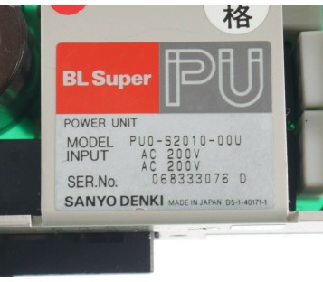 SANYO PU0-S2010-00U PU0S201000U BL SUPER PU POWER UNIT