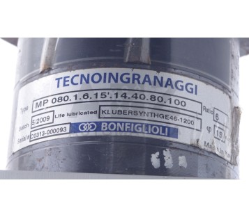 BONFIGLIOLI TECNOINGRANAGGI MP 080.1.6.15'.14.40.80.100 0801615144080100  I:6 GE