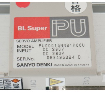 SANYO DENKI PU0C015NN21P00U BL SUPER PU SERVO AMPLIFIER