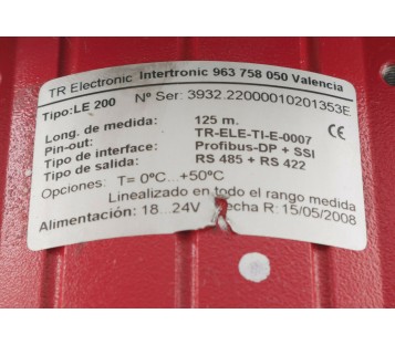 TR ELECTRONIC LE200 2200-00102 125m PROFIBUS-DP + SSI RS485 + RS422 