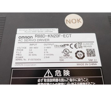 OMRON R88D-KN20F-ECT R88DKN20FECT (defect)