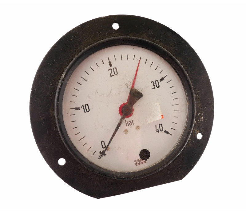 WIKA 213.53.100 0-40BAR 4MPA G1/2B RUE Pressure Gauge (black)