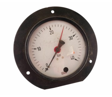 WIKA 213.53.100 0-40BAR 4MPA G1/2B RUE Pressure Gauge (black)
