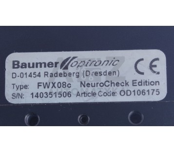 BAUMER FWX08C FWX08C OD106175 NEURO CHECK