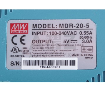 MW MEAN WELL MDR-60-5 MDR605  ! NEW !