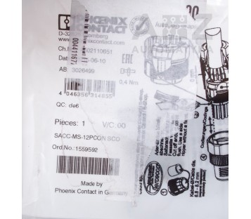 PHOENIX CONTACT 4502110651 SACC-MS-12PCON SCO SACCMS12PCON  1559592 ! NEW!