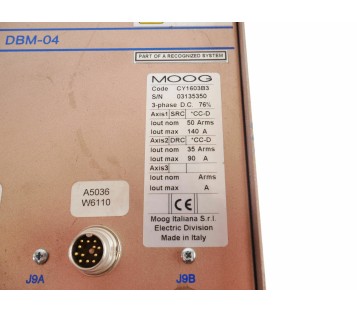 MOOG DBM-04 2 AXES CY1603B3 VICKERS