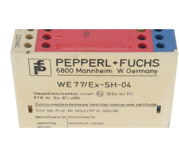 PEPPERL + FUCHS WE77/EX-SH-04 WE77EXSH04 
