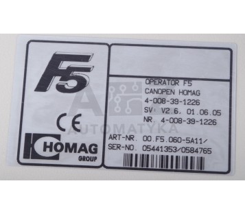 KEB HOMAG 00.F5.060-5A11  00F50605A11  4-008-39-1226  4008391226