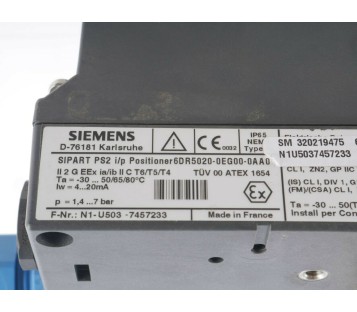 SIEMENS 6DR5020-0EG00-0AA0 6DR4004-6J SIPART PS2