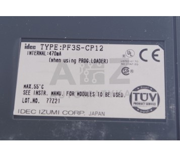 IDEC IZUMI FA-3S FA3S PROGRAMABLE CONTROLLER CP12  PF3S-CP12 PF3SCP12 