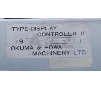 OKUMA & HOWA I9 90-1-25   I990125   1990-1-25 TYPE-DISPLAY CONTROLLR II 2 