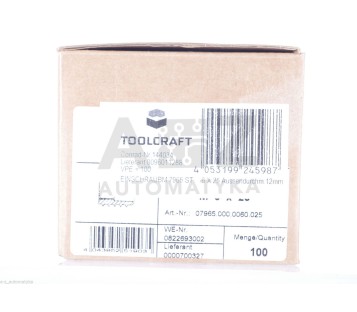 TOOLCRAFT 144034 6 X 25 07965.000.0060.025  079650000060025 ! 100PCS ! NEW ! 