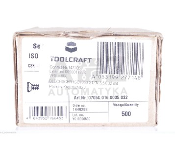TOOLCRAFFT 147705 3,5 X 32  ! 200PCS ! NEW ! 
