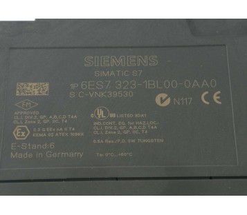 SIEMENS 6ES7 323-1BL00-0AA0 6ES73231BL000AA0 BROKEN CORNERS
