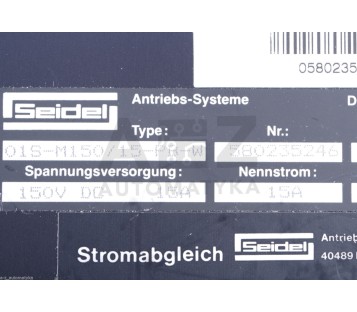 SEIDEL FERROCONTROL 01S-M150/15-PB-W 580235246