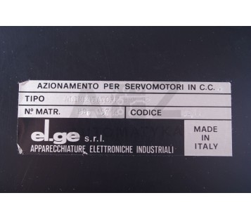 EL.GE ELGE ALIMENTATORE BRM P2 BRMP2 VICKERS BRM-P2 POWER SUPPLY
