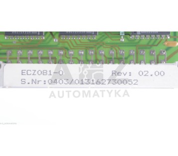 B&R Z081 Z 081 ECZ081-0 ECZ0810 REV: 00.00  ECZ081-0