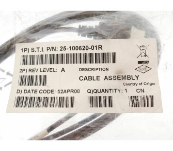 ZEBRA 25-100620-01R 2510062001R 26576A CABLE ASSEMBLY ! NEW !