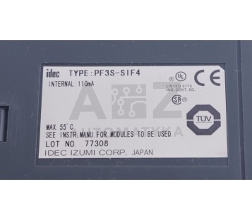 IDEC IZUMI FA-3S FA3S INTERNAL 110MA SIF4 PF3S-SIF4 PF3SSIF4 