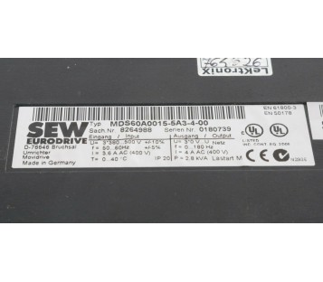 SEW MDS60A0015-5A3-4-00 8264988 MDS60A00155A3400 