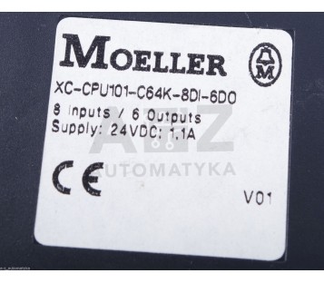 MOELLER XC-CPU101 XCCPU101 XC-CPU101-C64K-8DI-6DO   XCCPU101C64K8DI6DO 