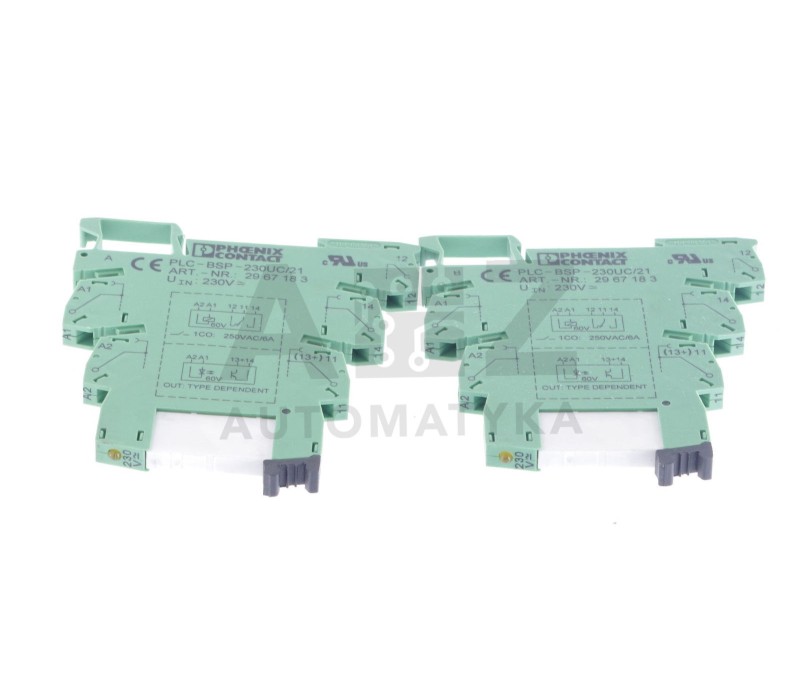 PHOENIX CONTACT PLC-BSP-230UC/21 PLCBSP230UC21 2967183 + 2961118  ! 2PCS ! 