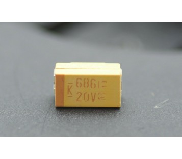 KEMET Tantalum Capacitors 68uF 20V 20% 686B 2917 SMD 68µF 7343 ! 750PCS ! NEW !