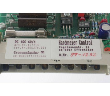 HARDMEIER DC 4QC 60/4 157215 97-1232 971232 ! NEW ! 