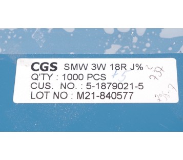 CGS SMW 3W 18R J% 5-1879021-5 518790215  SMW33R3JT 3R3 RESISTOR ! 20PCS ! NEW !