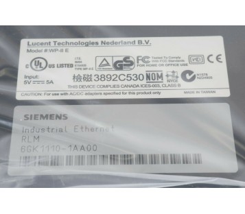 SIEMENS 6GK1110-1AA00 5GK11101AA00 INDUSTRIAL ETHERNET ! NEW ! 