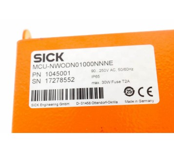 SICK MCU-NWODN01000NNNE 1045001 Dust Concentration Monitor Control Unit