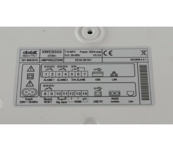 Dixell XWEB500-5T001 XWEB5005T001 Data capture and alarm monitoring ! NEW !