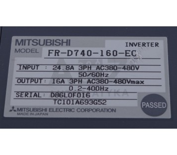 MITSUBISHI D700 FR-D740-160-EC FRD740160EC