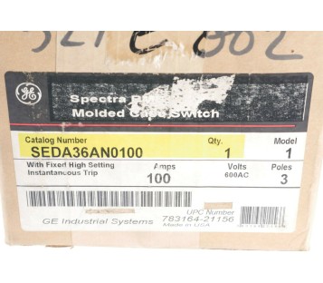 GE GENERAL ELECTRIC SEDA36AN0100 