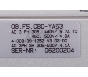 KEB HOMAG 09.F5.CBD-YA53  09F5CBDYA53  ! NEW !