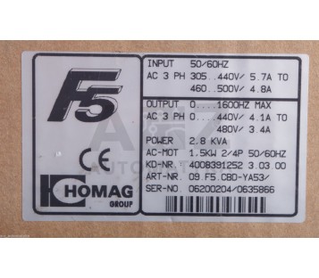KEB HOMAG 09.F5.CBD-YA53  09F5CBDYA53  ! NEW !