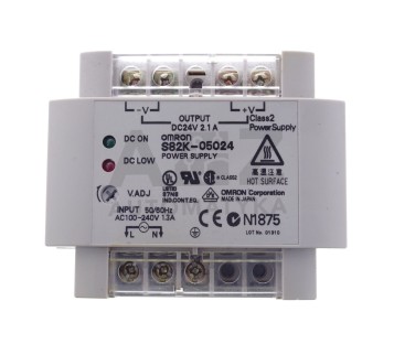 OMRON S82K-05024 POWER SUPPLY 24VDC 2,1A