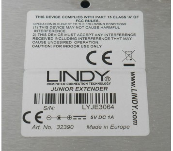 LINDY JUNIOR EXTENDER 32390 CPU 