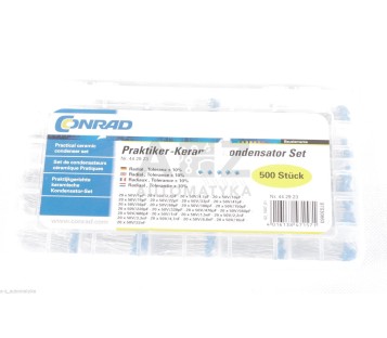 Ceramic capacitor set Radial lead 50 V 20 % Conrad Components 500 Parts  ! NEW !