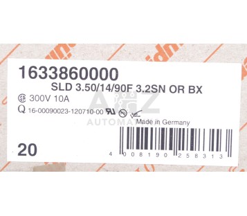 WEIDMULLER 1633860000 SLD 3.50/14/90F 3.2SN OR BX ! 5PCS ! NEW !