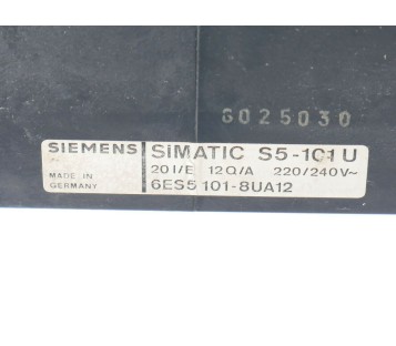 SIEMENS 6ES5 101-8UA12 6ES5101-8UA12 6ES51018UA12