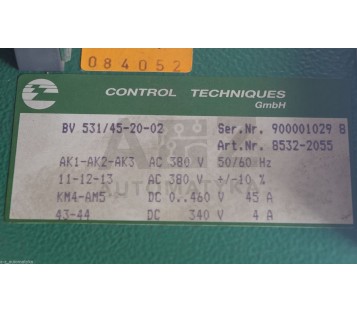 CONTROL TECHNIQUES BV 531/45-20-02 BV531/452002 8532-2055 85322055 RETA 531-20